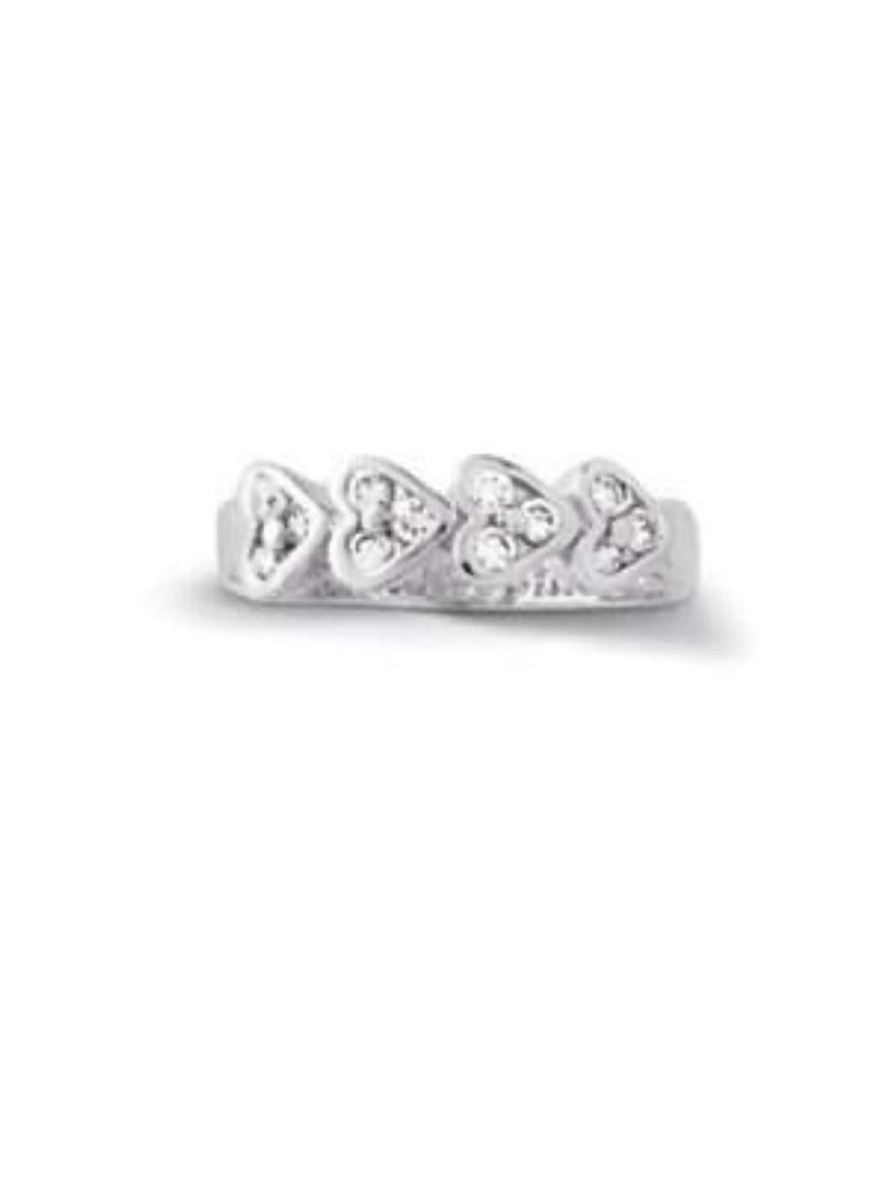 Lia Sophia Silver Heart Ring